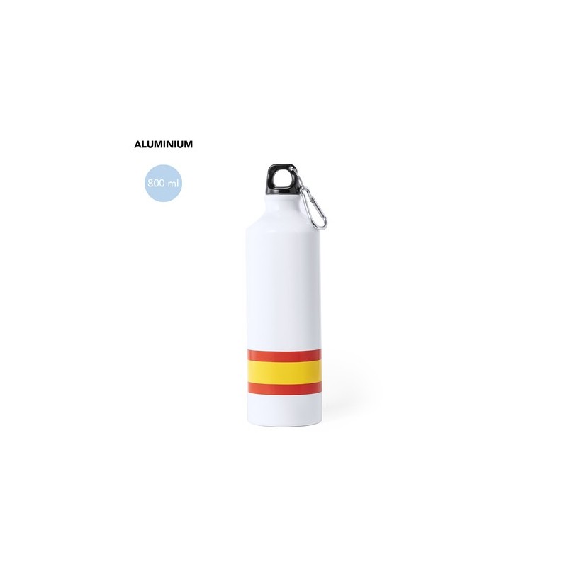Gourde Sportive Personnalisable Alprin Matières : aluminium Couleurs : drapeau Espagne personnalisable avec votre logo