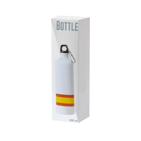 Gourde Sportive Personnalisable Alprin Matières : aluminium Couleurs : drapeau Espagne marquage laser ultra précis