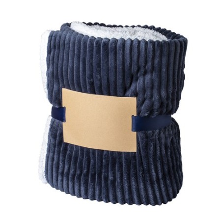 Couverture personnalisée confortable et stylée - Karovix pas cher Matières : polaire Couleurs : bleu marine personnalisable avec