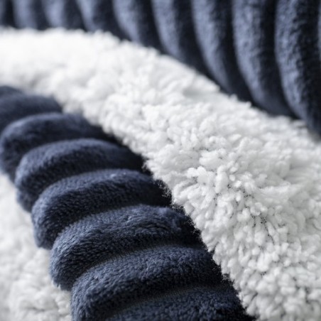 Couverture personnalisée confortable et stylée - Karovix pas cher Matières : polaire Couleurs : bleu marine personnalisation rap