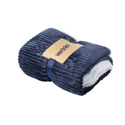 Couverture personnalisée confortable et stylée - Karovix pas cher Matières : polaire Couleurs : bleu marine accessoire événement
