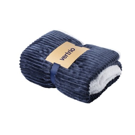 Couverture personnalisée confortable et stylée - Karovix pas cher Matières : polaire Couleurs : bleu marine accessoire événement