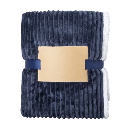 Couverture personnalisée confortable et stylée - Karovix pas cher Matières : polaire Couleurs : bleu marine cadeau affaires élég
