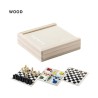 Set personnalisé de jeux Parchess - Échecs, dames et Parcheesi pas cher Matières : bois
