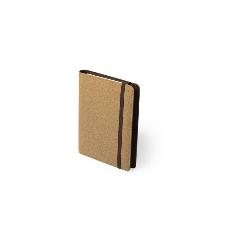 Bloc Notes Pratique Éco-Friendly avec Chargeur Toskan Matières : liège personnalisable avec votre logo