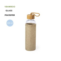 Gourde Éco-Responsable 500 ml Personnalisée pas cher Kasfol Matières : bambou