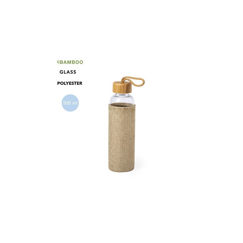 Gourde Éco-Responsable 500 ml Personnalisée pas cher Kasfol Matières : bambou