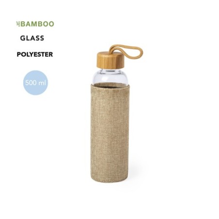 Gourde Éco-Responsable 500 ml Personnalisée pas cher Kasfol Matières : bambou