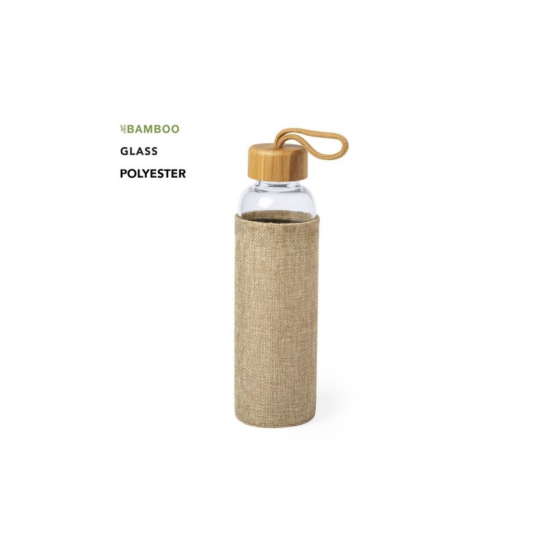 Gourde Éco-Responsable 500 ml Personnalisée pas cher Kasfol Matières : bambou personnalisable avec votre logo