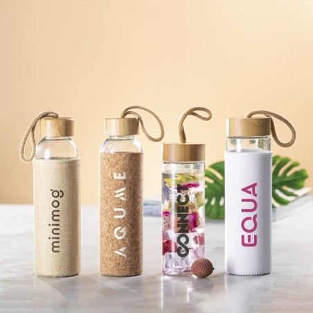 Gourde Éco-Responsable 500 ml Personnalisée pas cher Kasfol Matières : bambou impression haute définition