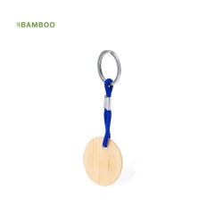 Porte-Clés Éco-responsable Personnalisable - Cirbam Matières : bambou Couleurs : naturel 2