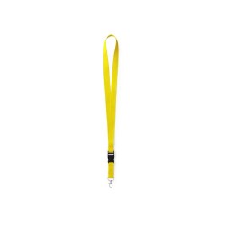 Lanyard Publicitaire Personnalisé Éco-responsable Kunel Matières : polyester Couleurs : blanc accessoire événementiel unique