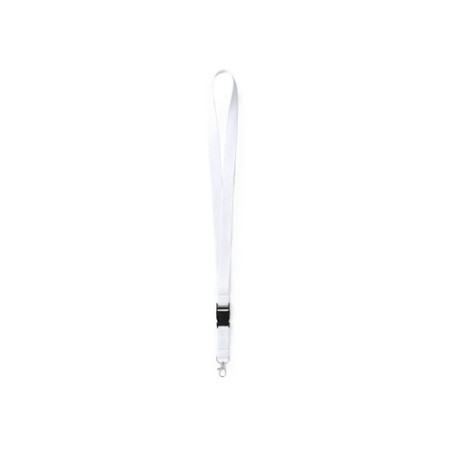 Lanyard Publicitaire Personnalisé Éco-responsable Kunel Matières : polyester Couleurs : noir cadeau client original