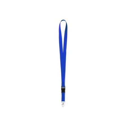 Lanyard Publicitaire Personnalisé Éco-responsable Kunel Matières : polyester Couleurs : bleu marquage laser ultra précis