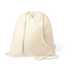 Sac à Dos Éco-Responsable en Coton Bio Personnalisé Tibak Matières : coton organique Couleurs : naturel