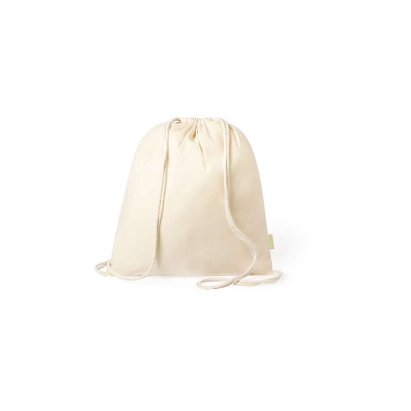 Sac à Dos Éco-Responsable en Coton Bio Personnalisé Tibak Matières : coton organique Couleurs : naturel