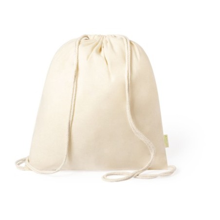 Sac à Dos Éco-Responsable en Coton Bio Personnalisé Tibak Matières : coton organique Couleurs : naturel