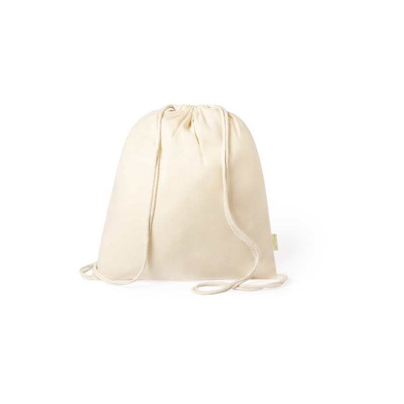 Sac à Dos Éco-Responsable en Coton Bio Personnalisé Tibak Matières : coton organique Couleurs : naturel cadeau entreprise pas ch