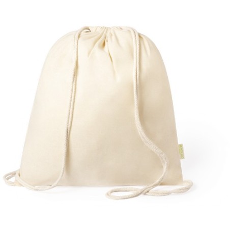 Sac à Dos Éco-Responsable en Coton Bio Personnalisé Tibak Matières : coton organique Couleurs : naturel cadeau entreprise pas ch