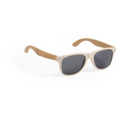 Lunettes de soleil personnalisées UV400 pas cher - Tinex Matières : bambou Couleurs : naturel