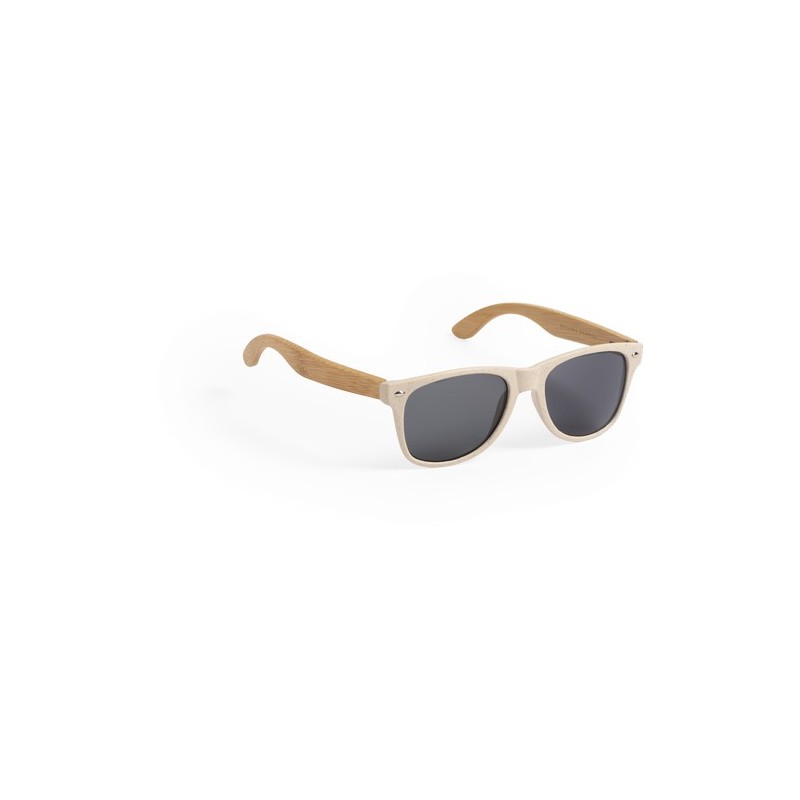 Lunettes de soleil personnalisées UV400 pas cher - Tinex Matières : bambou Couleurs : naturel goodies publicitaire événementiel