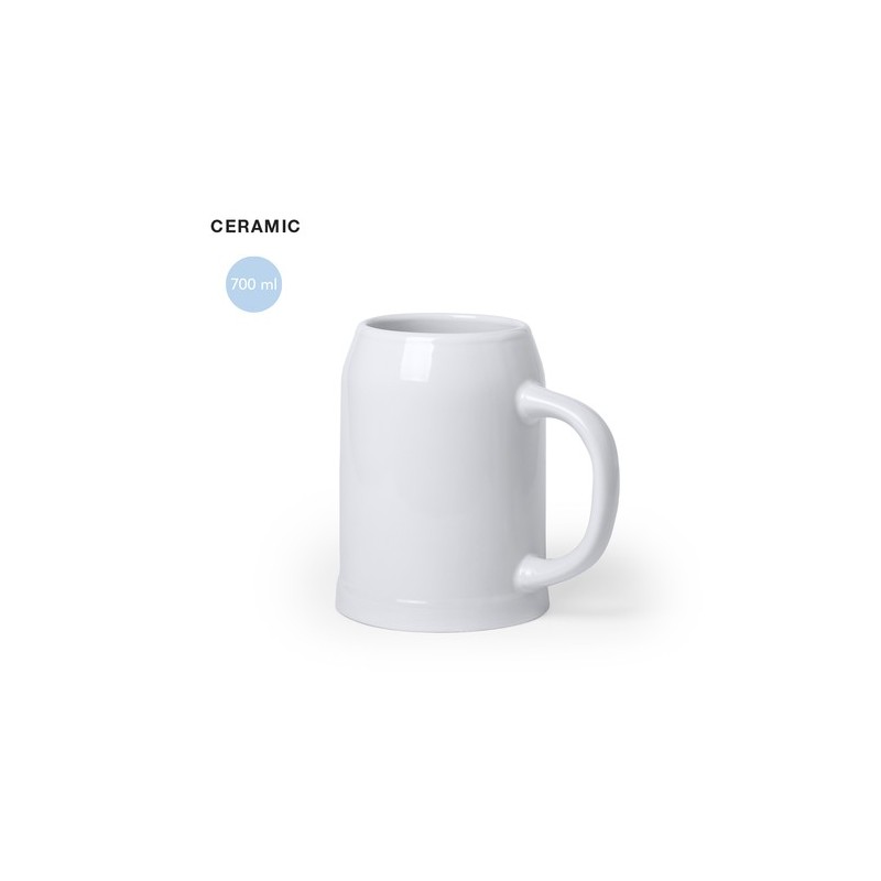 Carafe élégante et pratique personnalisée - Tilton Matières : céramique Couleurs : blanc personnalisable avec votre logo