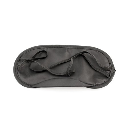Masque de voyage personnalisé bien-être et confort Asleep Matières : microfibre Couleurs : noir objet promotionnel éco-responsab