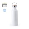 Gourde Personnalisable Éco-responsable Tulman - Bidon Matières : bambou Couleurs : rouge livraison express 24h 48h