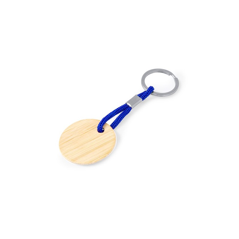 Porte-Clés Éco-responsable Personnalisable - Cirbam Matières : bambou Couleurs : jaune objet promo petit budget