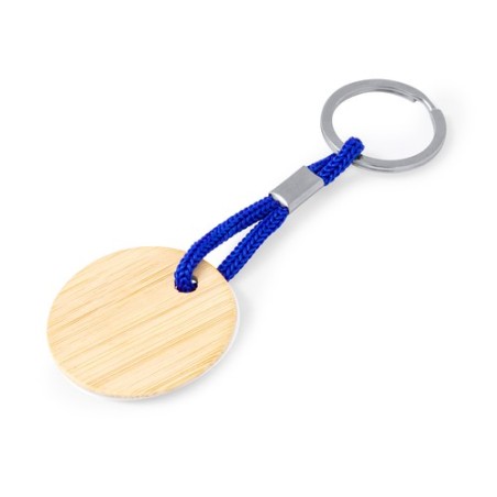 Porte-Clés Éco-responsable Personnalisable - Cirbam Matières : bambou Couleurs : jaune objet promo petit budget