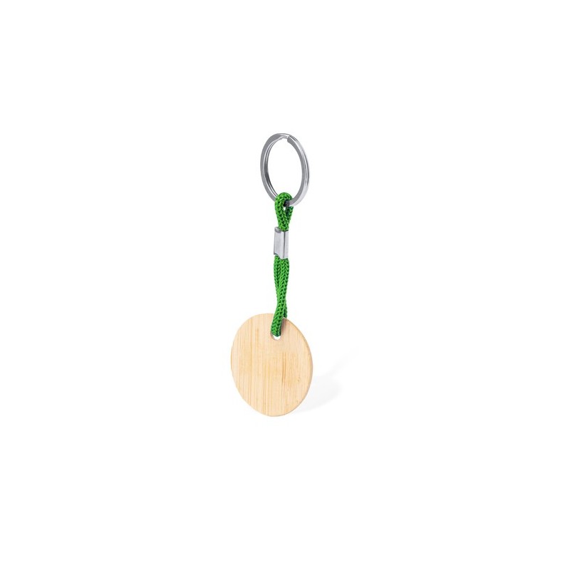 Porte-Clés Éco-responsable Personnalisable - Cirbam Matières : bambou Couleurs : jaune goodies personnalisé en stock