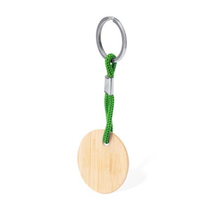 Porte-Clés Éco-responsable Personnalisable - Cirbam Matières : bambou Couleurs : jaune goodies personnalisé en stock