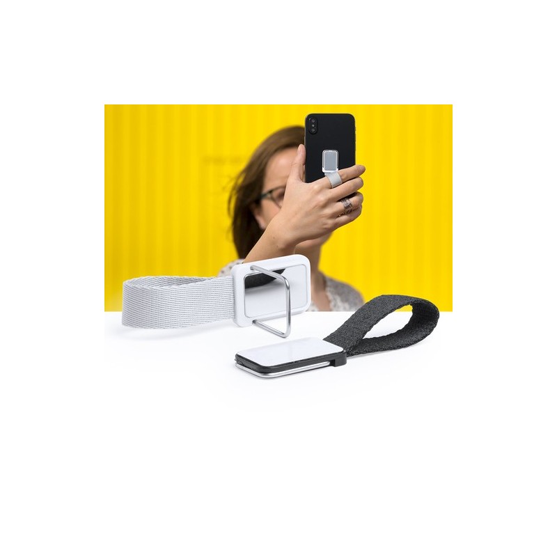 Support Smartphone Personnalisé Éco-responsable Manfix Couleurs : gris cadeau entreprise pas cher