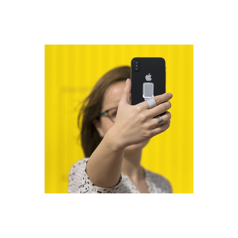 Support Smartphone Personnalisé Éco-responsable Manfix Couleurs : gris impression logo haute qualité