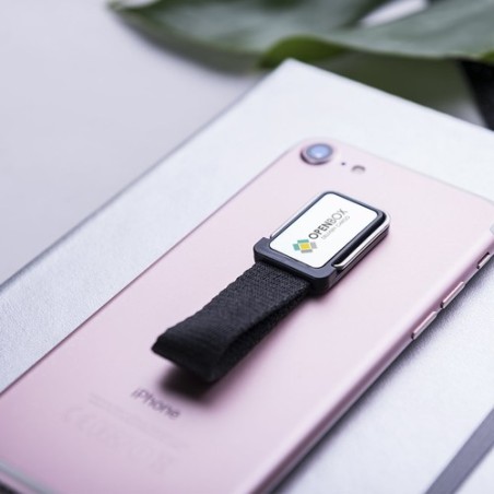 Support Smartphone Personnalisé Éco-responsable Manfix Couleurs : gris personnalisation sur mesure