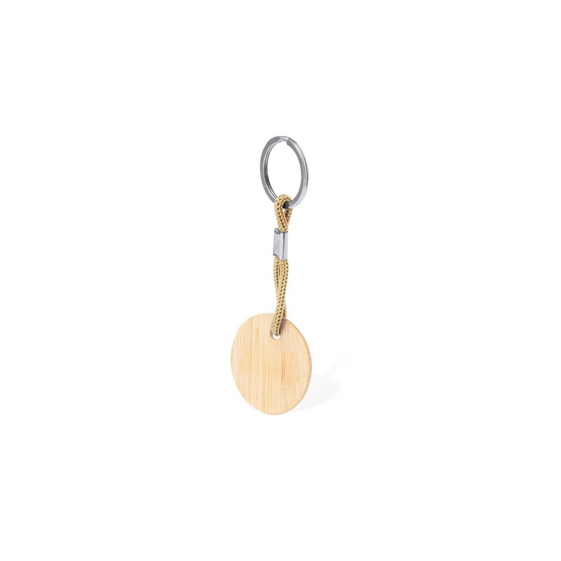 Porte-Clés Éco-responsable Personnalisable - Cirbam Matières : bambou Couleurs : jaune livraison express 24h 48h