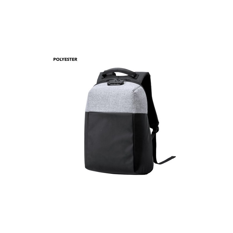 Sac à Dos Antivol Pratique et Élégant Personnalisé Ranley pas cher Matières : polyester Couleurs : gris personnalisable avec vot