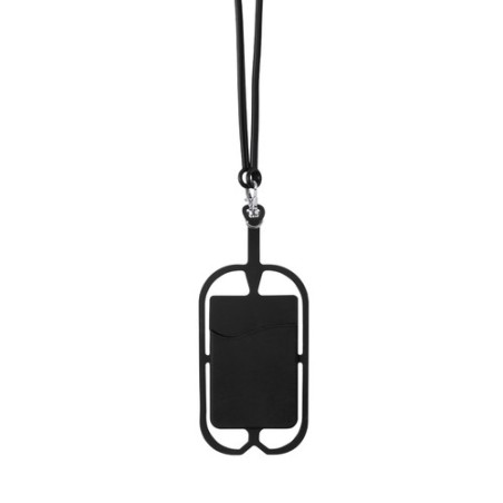 Lanyard Pratique et Stylé Personnalisé Veltux Matières : silicone Couleurs : noir