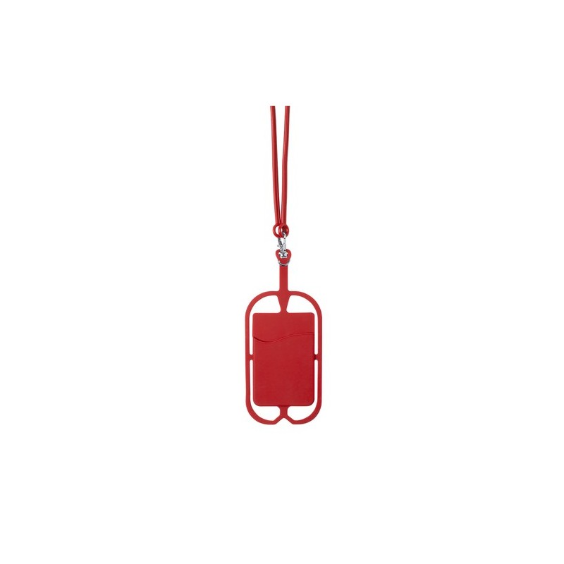 Lanyard Pratique et Stylé Personnalisé Veltux Matières : silicone Couleurs : noir marquage couleur éclatante