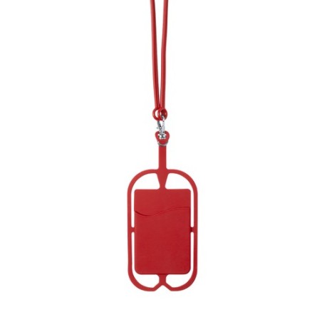 Lanyard Pratique et Stylé Personnalisé Veltux Matières : silicone Couleurs : rouge cadeau entreprise pas cher