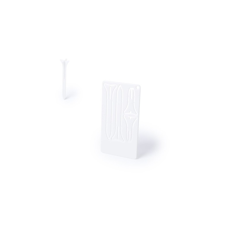 Carte Tee Golf Personnalisée pas cher pour Golfeurs - Tunker Couleurs : blanc personnalisable avec votre logo