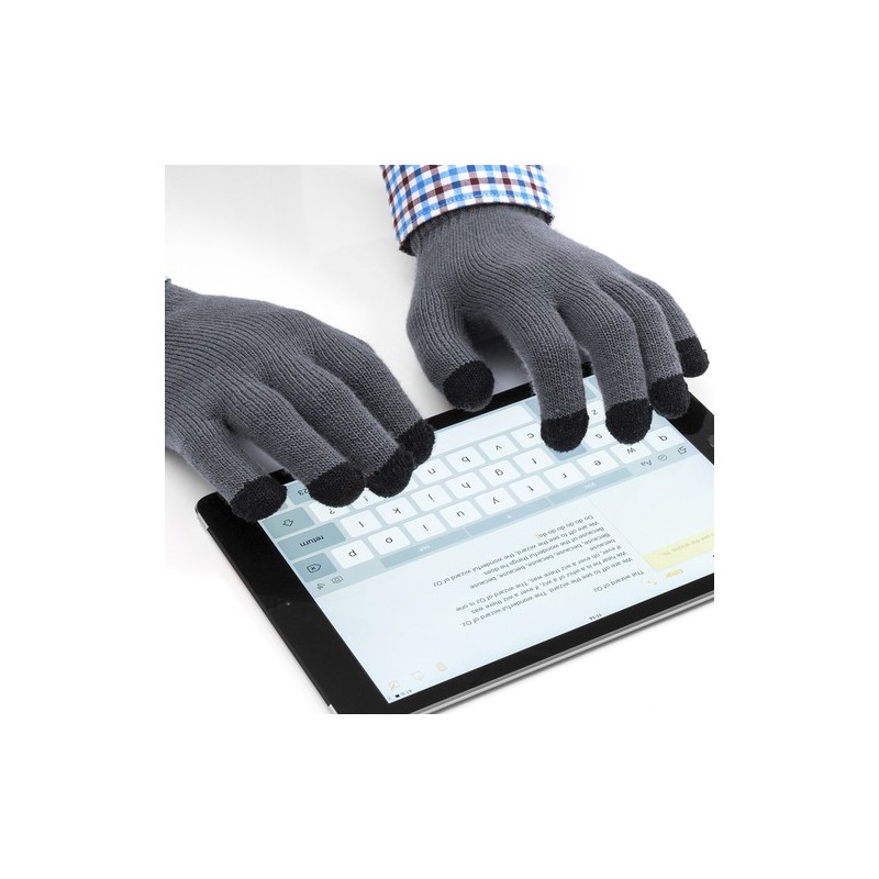 Gant Tactile Personnalisé Élégant Pratique pas cher Tellar Matières : acrylique Couleurs : gris impression haute définition