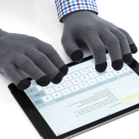 Gant Tactile Personnalisé Élégant Pratique pas cher Tellar Matières : acrylique Couleurs : gris impression haute définition