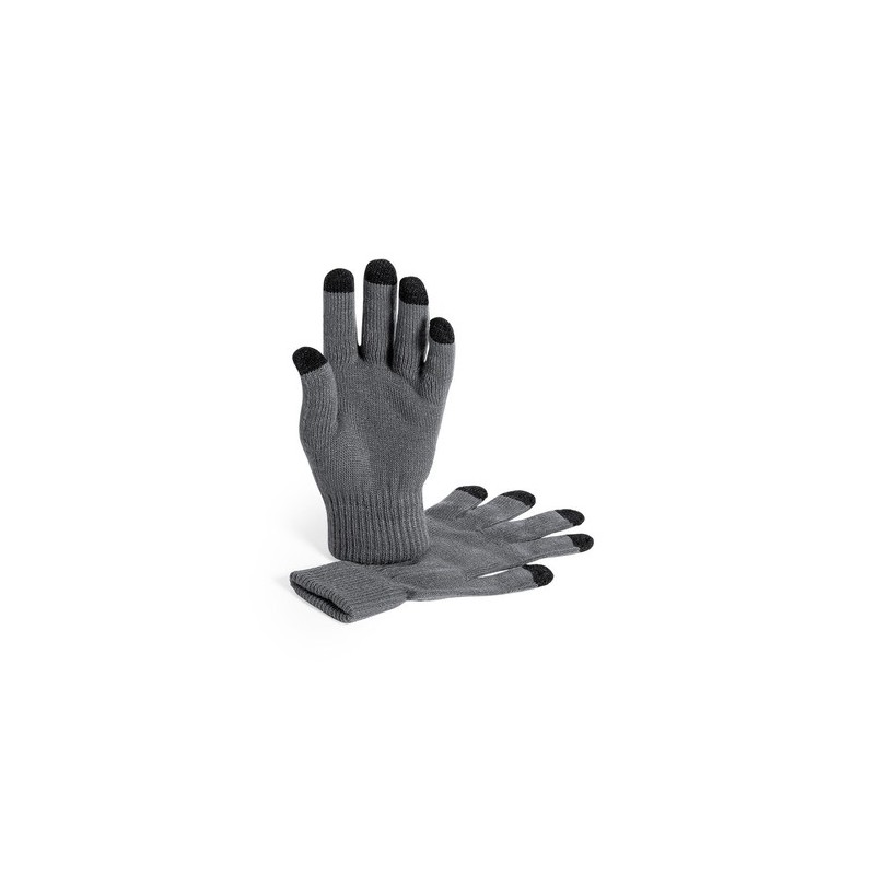 Gant Tactile Personnalisé Élégant Pratique pas cher Tellar Matières : acrylique Couleurs : gris livraison express 24h 48h