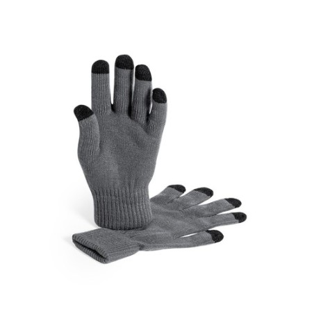 Gant Tactile Personnalisé Élégant Pratique pas cher Tellar Matières : acrylique Couleurs : gris livraison express 24h 48h