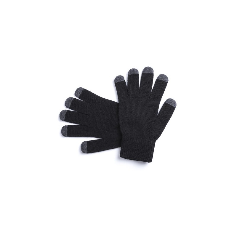 Gant Tactile Personnalisé Élégant Pratique pas cher Tellar Matières : acrylique Couleurs : gris cadeau collaborateur premium