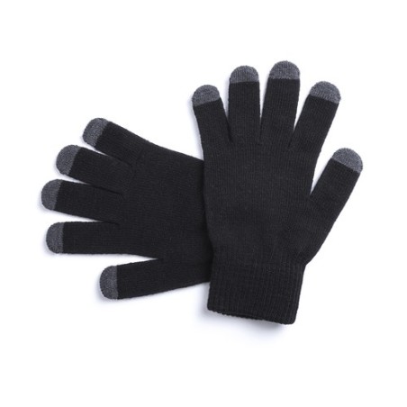 Gant Tactile Personnalisé Élégant Pratique pas cher Tellar Matières : acrylique Couleurs : gris cadeau collaborateur premium