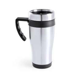 Tasse Isotherme Thermique Personnalisée Carson Matières : acier inoxydable Couleurs : noir