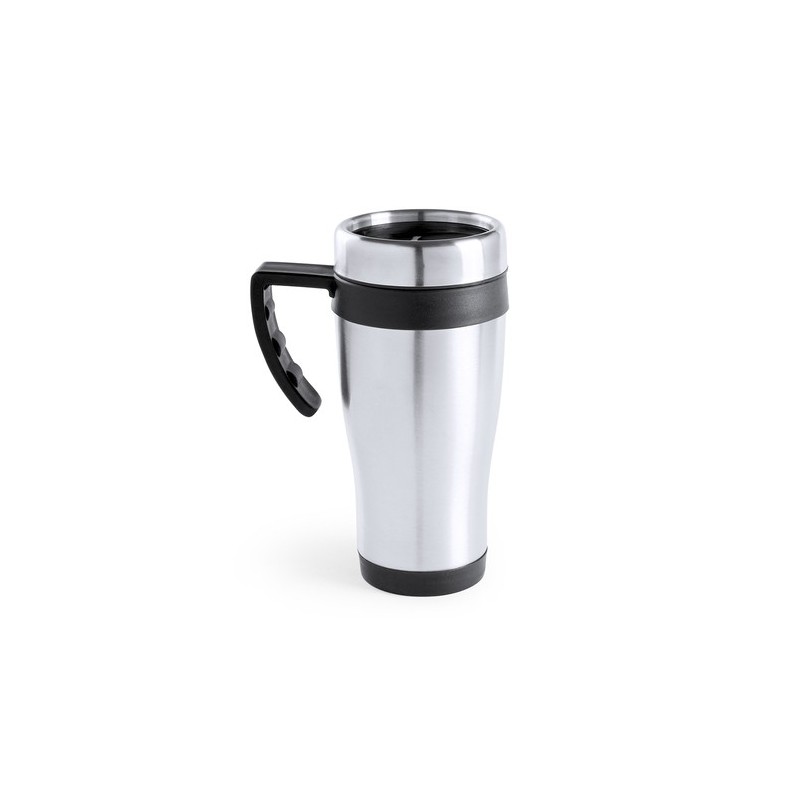 Tasse Isotherme Thermique Personnalisée Carson Matières : acier inoxydable Couleurs : noir