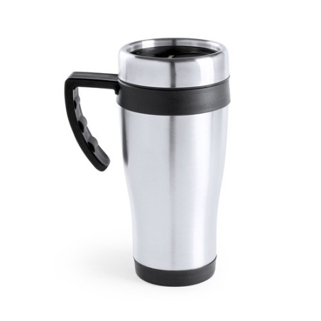 Tasse Isotherme Thermique Personnalisée Carson Matières : acier inoxydable Couleurs : noir